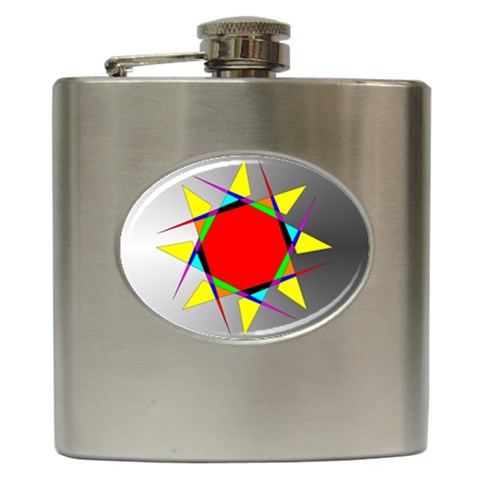 Star Hip Flask from ArtsNow.com Front