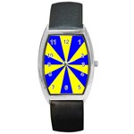 Pattern Tonneau Leather Watch