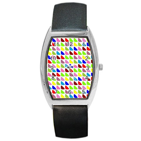 Pattern Tonneau Leather Watch from ArtsNow.com Front