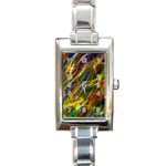 Abstract Smoke Rectangular Italian Charm Watch