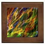 Abstract Smoke Framed Ceramic Tile