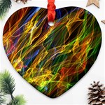 Abstract Smoke Heart Ornament