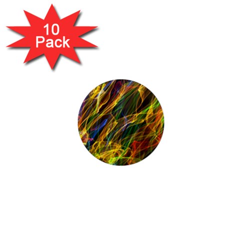 Abstract Smoke 1  Mini Button Magnet (10 pack) from ArtsNow.com Front