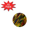 Abstract Smoke 1  Mini Button Magnet (10 pack)