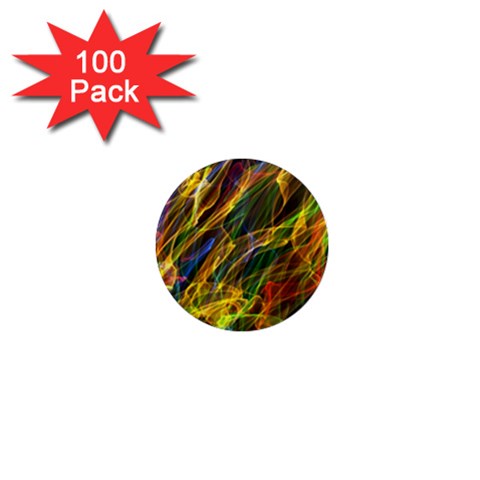 Abstract Smoke 1  Mini Button Magnet (100 pack) from ArtsNow.com Front