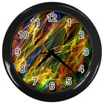 Abstract Smoke Wall Clock (Black)