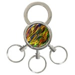 Abstract Smoke 3-Ring Key Chain