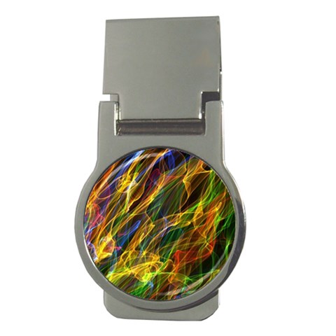 Abstract Smoke Money Clip (Round) from ArtsNow.com Front