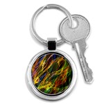 Abstract Smoke Key Chain (Round)