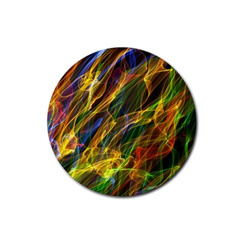 Abstract Smoke Drink Coasters 4 Pack (Round) from ArtsNow.com Front