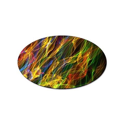 Abstract Smoke Sticker (Oval) from ArtsNow.com Front