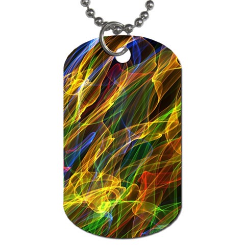 Abstract Smoke Dog Tag (Two Front