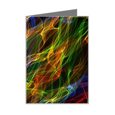 Abstract Smoke Mini Greeting Card from ArtsNow.com Left