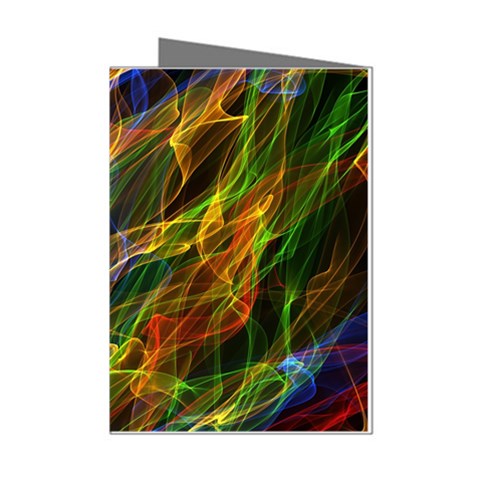 Abstract Smoke Mini Greeting Card (8 Pack) from ArtsNow.com Left