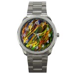 Abstract Smoke Sport Metal Watch