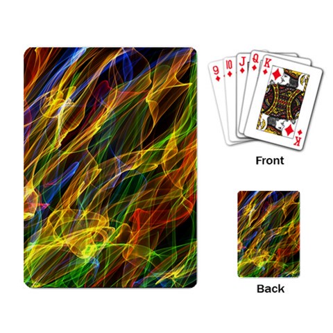 Abstract Smoke Playing Cards Single Design from ArtsNow.com Back