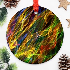 Abstract Smoke Round Ornament (Two Sides) from ArtsNow.com Front