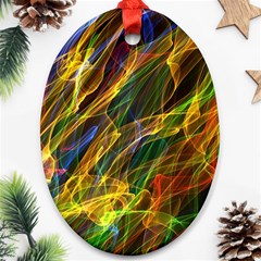 Abstract Smoke Oval Ornament (Two Sides) from ArtsNow.com Front