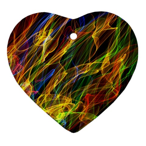 Abstract Smoke Heart Ornament (Two Sides) from ArtsNow.com Front