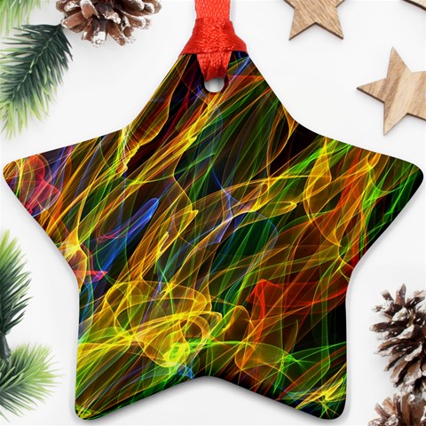 Abstract Smoke Star Ornament (Two Sides) from ArtsNow.com Front