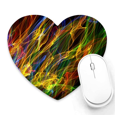Abstract Smoke Mouse Pad (Heart) from ArtsNow.com Front