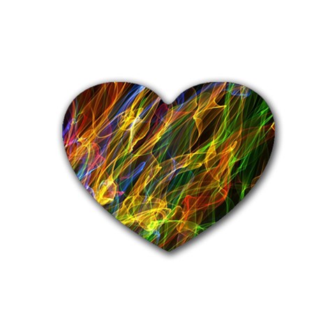 Abstract Smoke Drink Coasters (Heart) from ArtsNow.com Front