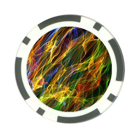 Abstract Smoke Poker Chip from ArtsNow.com Front