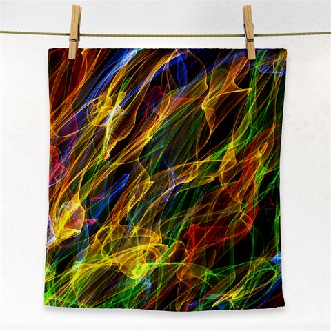 Abstract Smoke Face Towel from ArtsNow.com Front