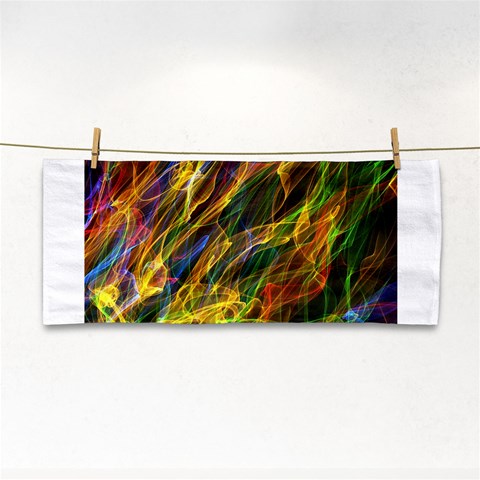 Abstract Smoke Hand Towel from ArtsNow.com Front