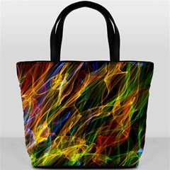 Abstract Smoke Bucket Handbag from ArtsNow.com Front