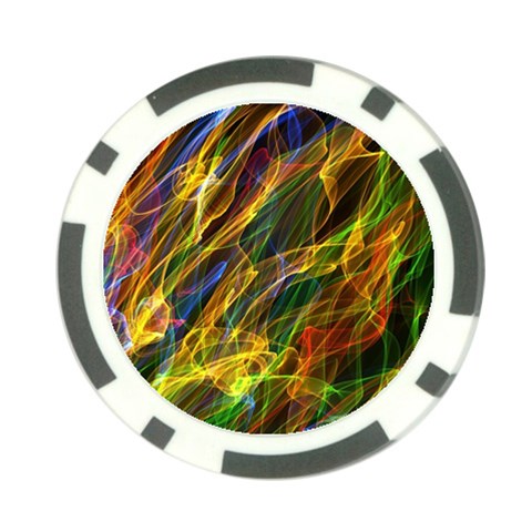 Abstract Smoke Poker Chip (10 Pack) from ArtsNow.com Front