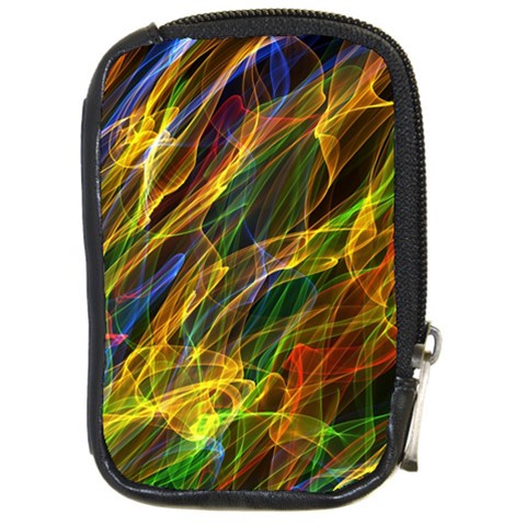 Abstract Smoke Compact Camera Leather Case from ArtsNow.com Front