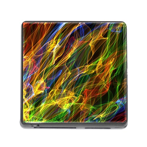 Abstract Smoke Memory Card Reader with Storage (Square) from ArtsNow.com Front