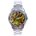 Abstract Smoke Stainless Steel Watch