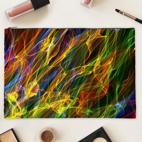 Abstract Smoke Cosmetic Bag (XXL) from ArtsNow.com Front