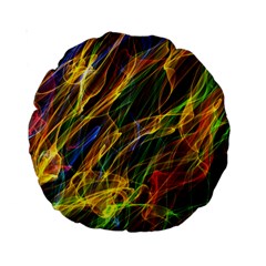 Abstract Smoke 15  Premium Round Cushion  from ArtsNow.com Front