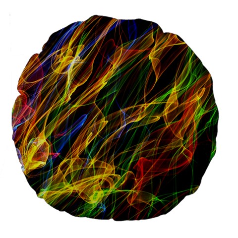 Abstract Smoke 18  Premium Round Cushion  from ArtsNow.com Front
