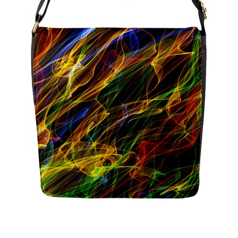 Abstract Smoke Flap Closure Messenger Bag (Large) from ArtsNow.com Front
