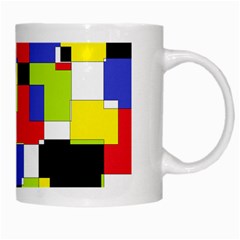 Mod Geometric White Coffee Mug from ArtsNow.com Right