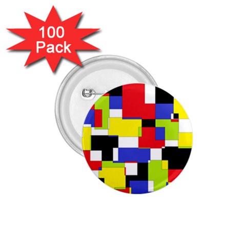 Mod Geometric 1.75  Button (100 pack) from ArtsNow.com Front