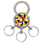 Mod Geometric 3-Ring Key Chain