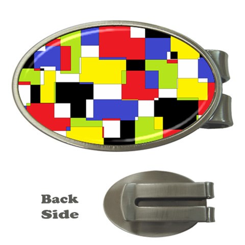 Mod Geometric Money Clip (Oval) from ArtsNow.com Front