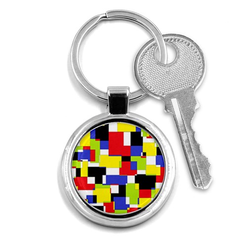 Mod Geometric Key Chain (Round) from ArtsNow.com Front