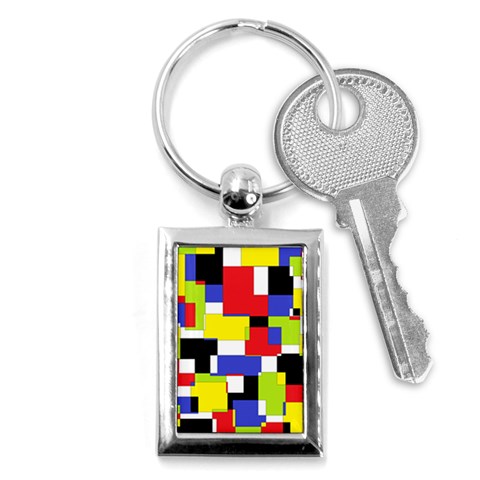 Mod Geometric Key Chain (Rectangle) from ArtsNow.com Front