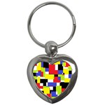 Mod Geometric Key Chain (Heart)