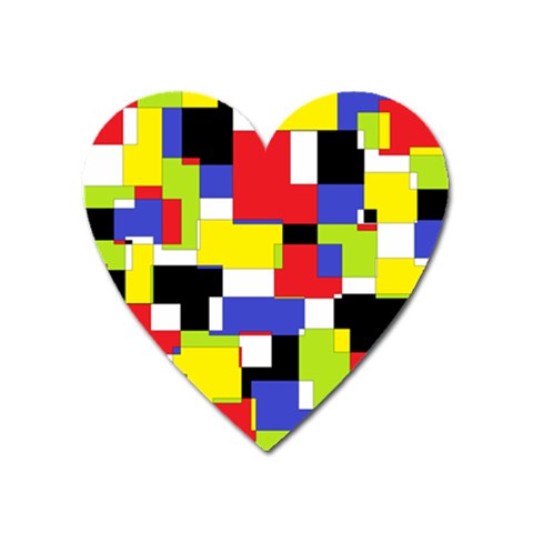 Mod Geometric Magnet (Heart) from ArtsNow.com Front