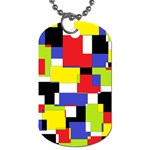 Mod Geometric Dog Tag (One Sided)