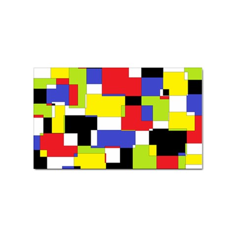 Mod Geometric Sticker 10 Pack (Rectangle) from ArtsNow.com Front