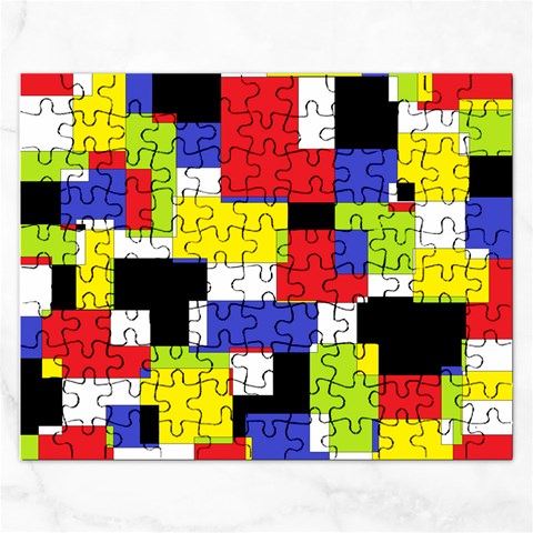 Mod Geometric Jigsaw Puzzle (Rectangle) from ArtsNow.com Front