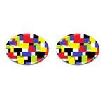 Mod Geometric Cufflinks (Oval)